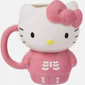 Hello Kitty Halloween 3D viral skeleton ceramic mug